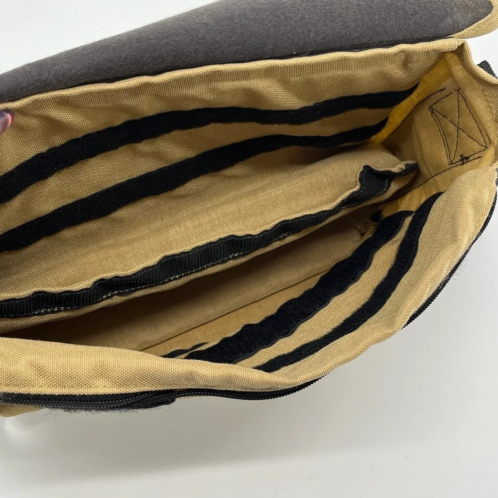 Vtg Tenba Equal Messenger Bag Tan Canvas Camera Travel Commuter Made in USA